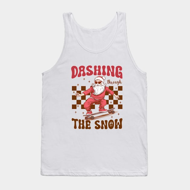 Dashing Through The Snow Tank Top by Nessanya